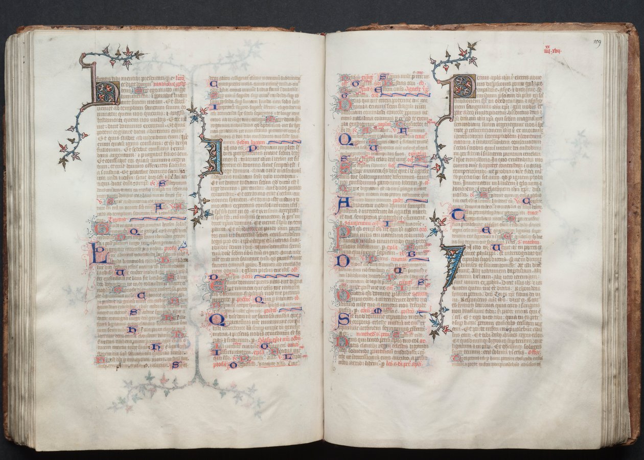 The Gotha Missal: Fol. 109r, Text by Master of the Boqueteaux
