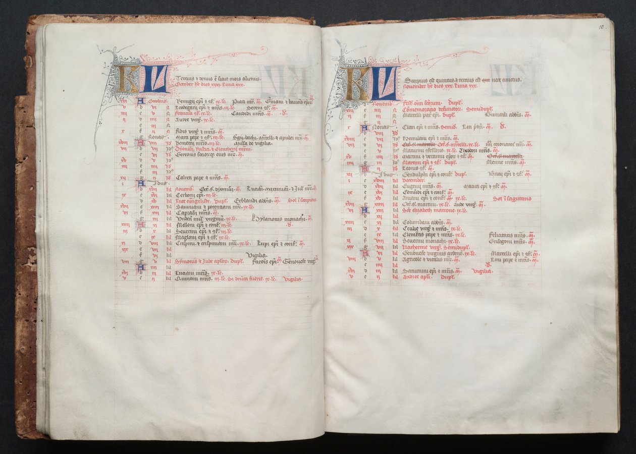 The Gotha Missal: Fol. 10r, Text by Master of the Boqueteaux