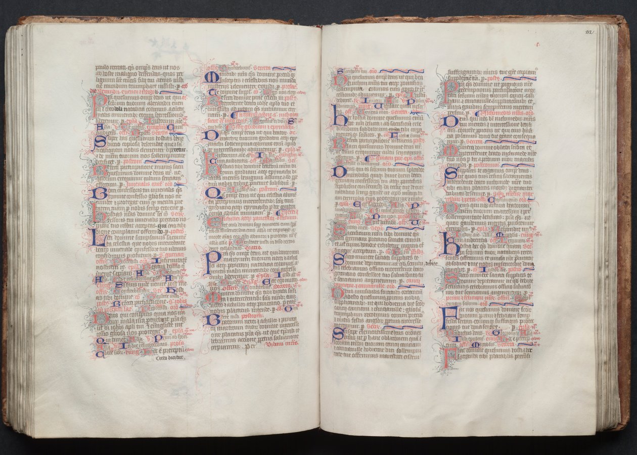 The Gotha Missal: Fol. 111v, Text by Master of the Boqueteaux