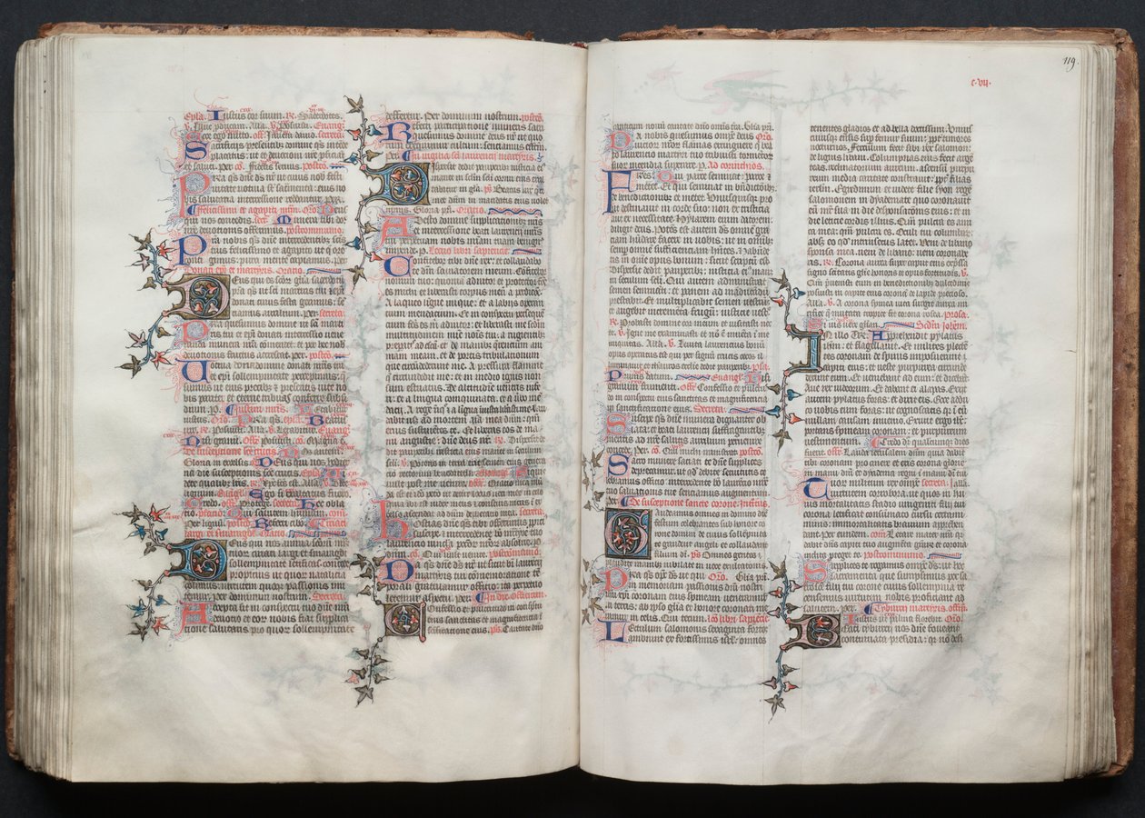 The Gotha Missal: Fol. 119r, Text by Master of the Boqueteaux