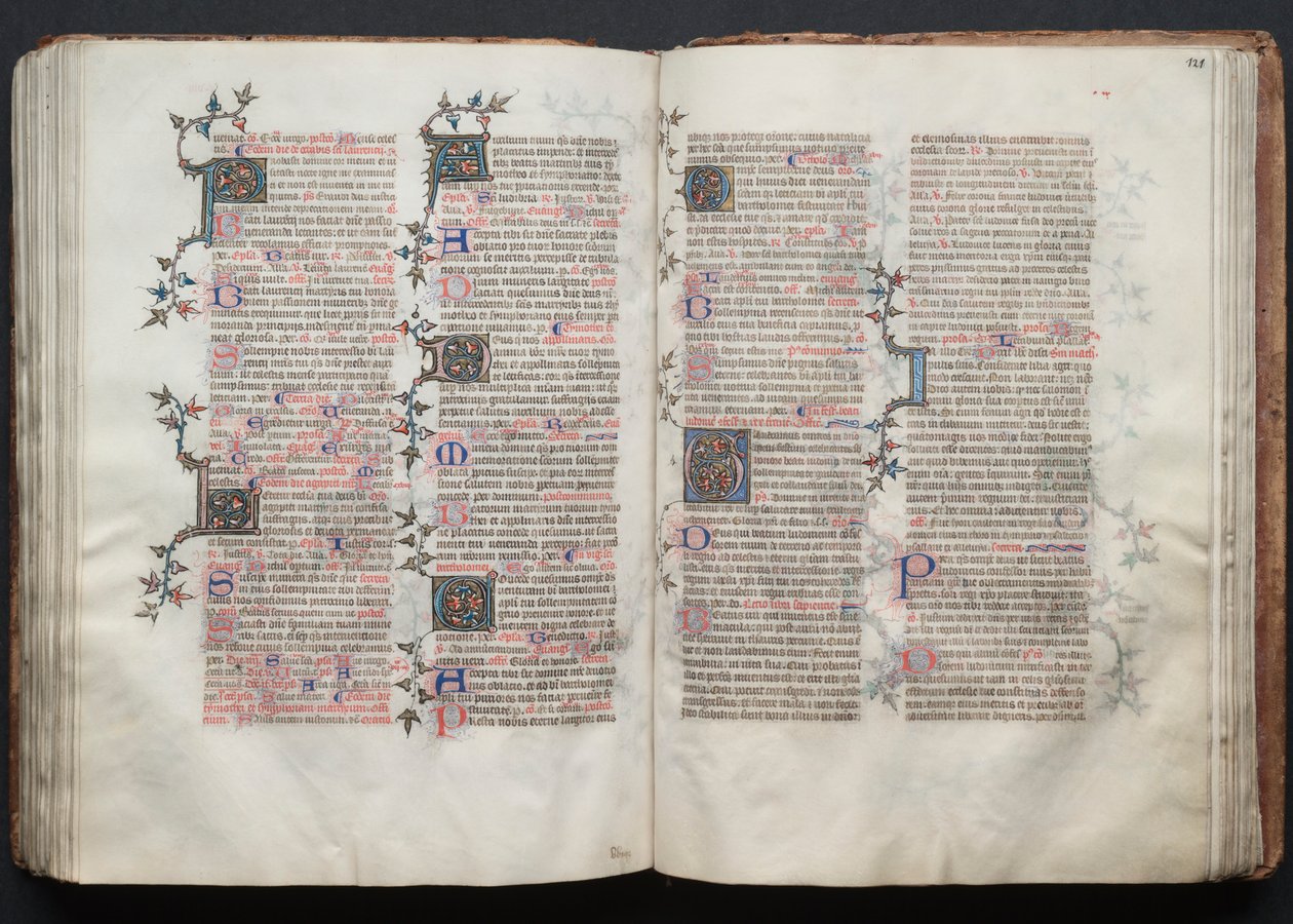 The Gotha Missal: Fol. 121r, Text by Master of the Boqueteaux