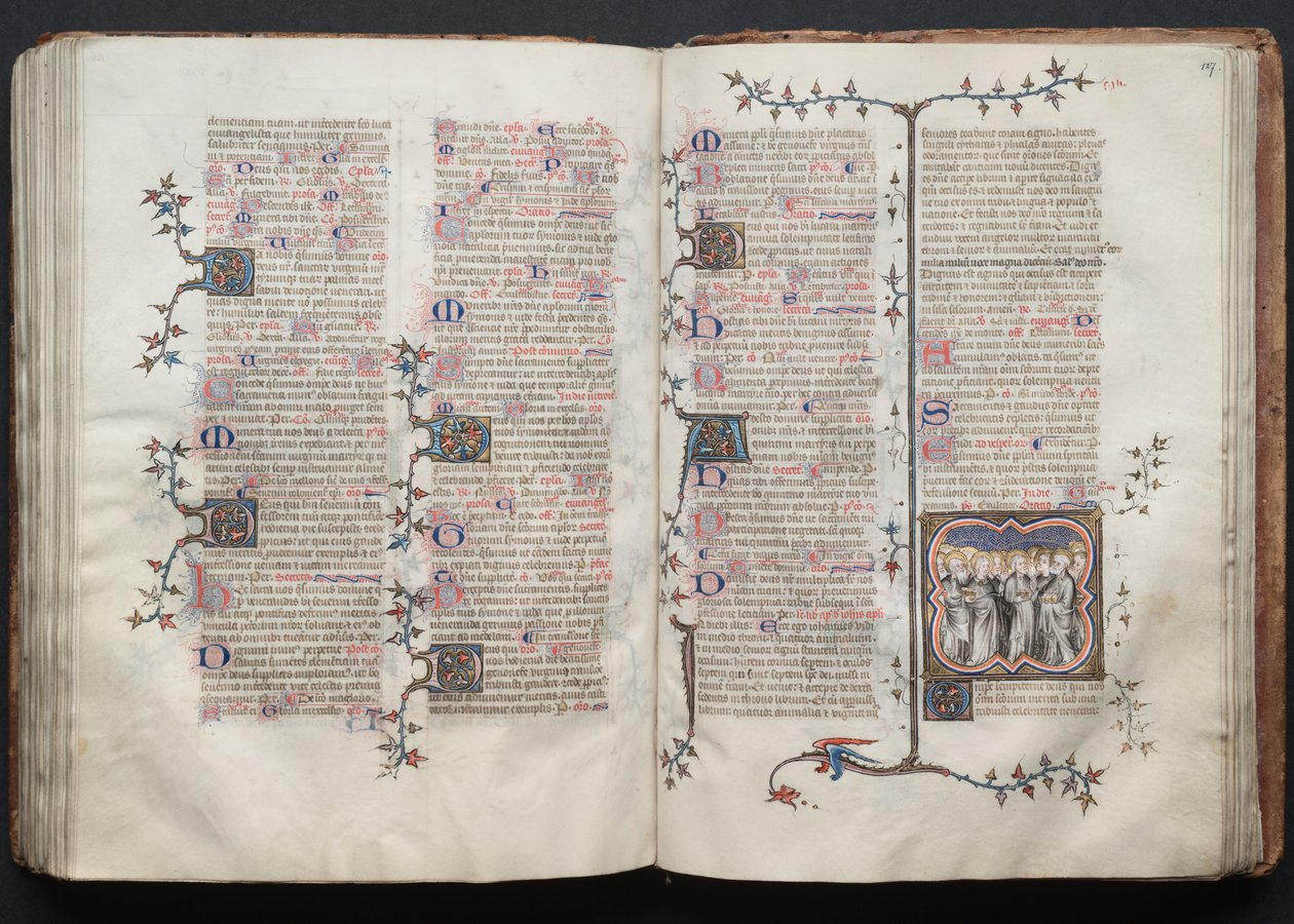 The Gotha Missal: Fol. 126v, Text by Master of the Boqueteaux