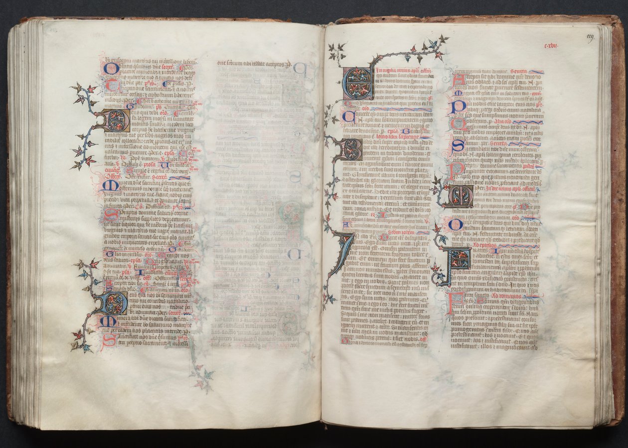 The Gotha Missal: Fol. 129r, Text by Master of the Boqueteaux