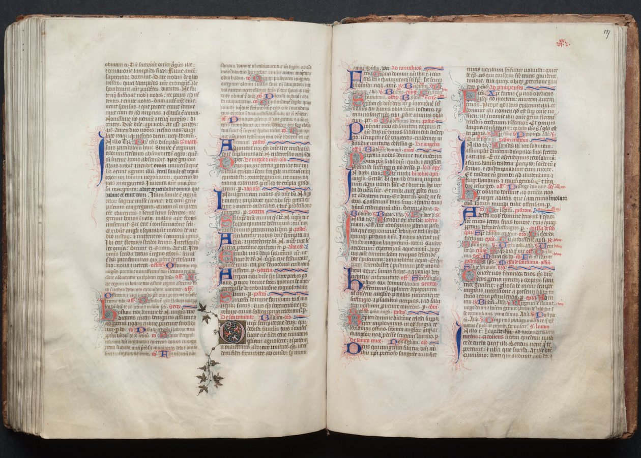 The Gotha Missal: Fol. 137r, Text by Master of the Boqueteaux