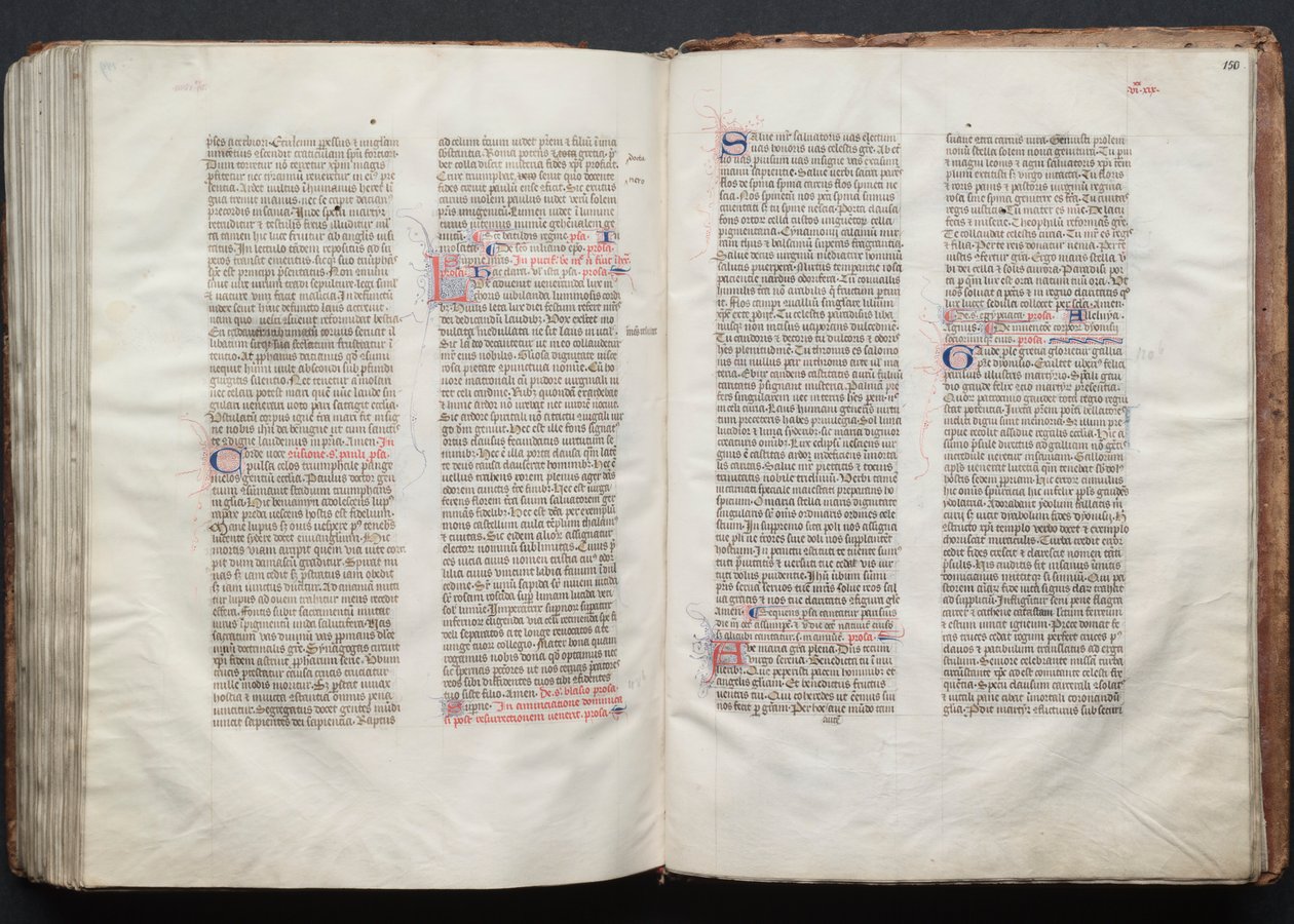 The Gotha Missal: Fol. 150r, Text by Master of the Boqueteaux