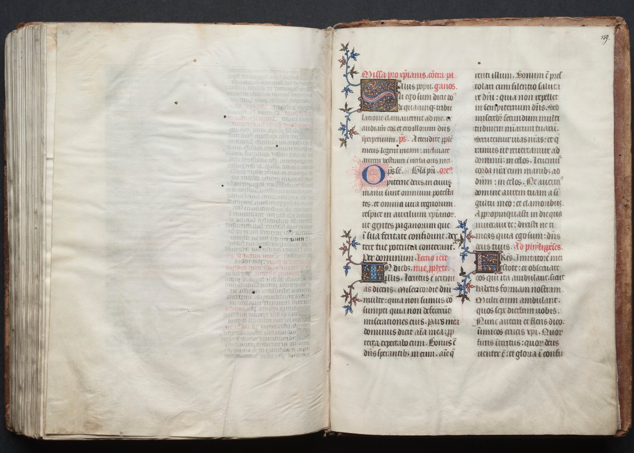The Gotha Missal: Fol. 159r, Text, c. 1375 by Master of the Boqueteaux