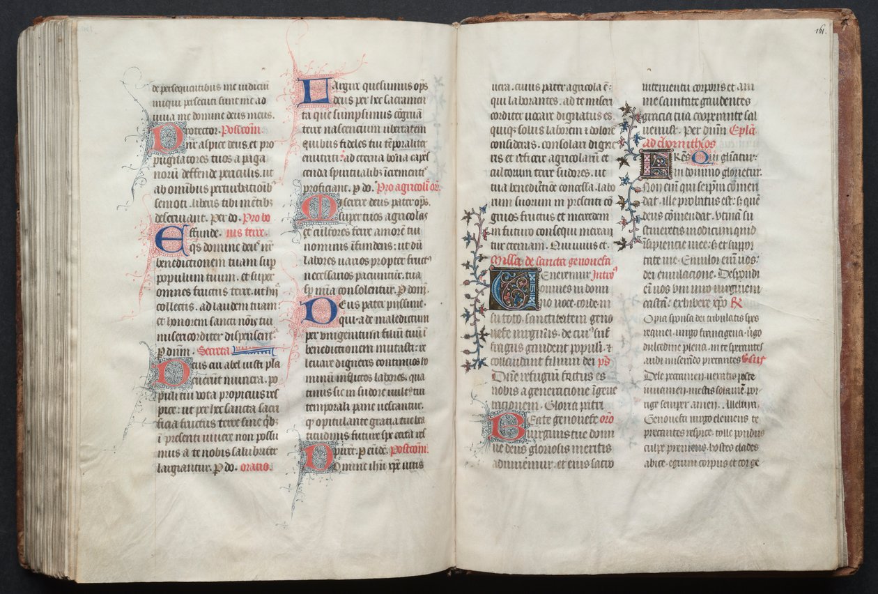 The Gotha Missal: Fol. 161r, Text by Master of the Boqueteaux