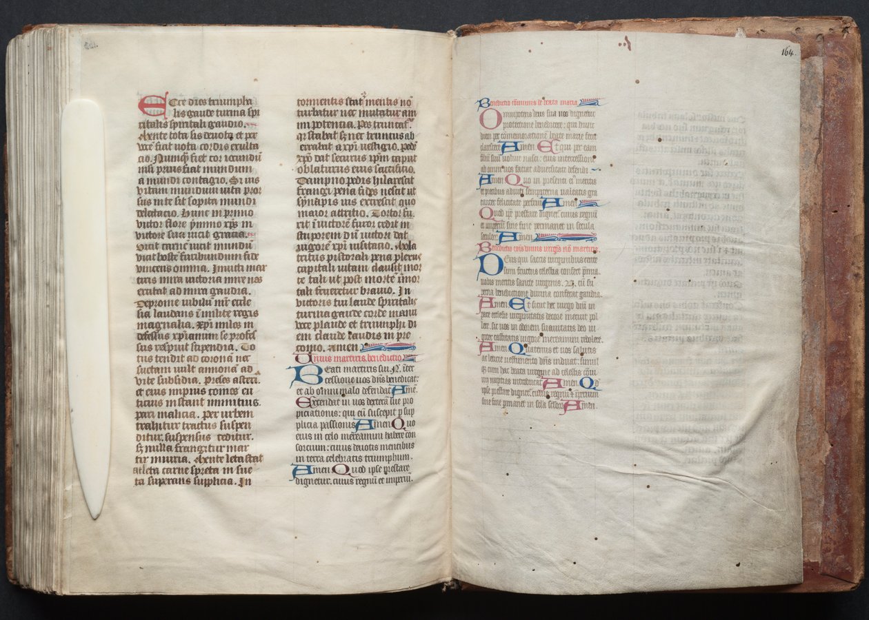 The Gotha Missal: Fol. 163v, Text by Master of the Boqueteaux