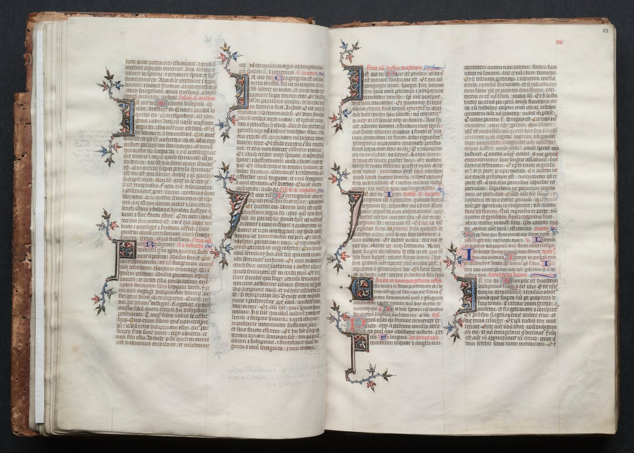 The Gotha Missal: Fol. 23r, Text, c. 1375 by Master of the Boqueteaux