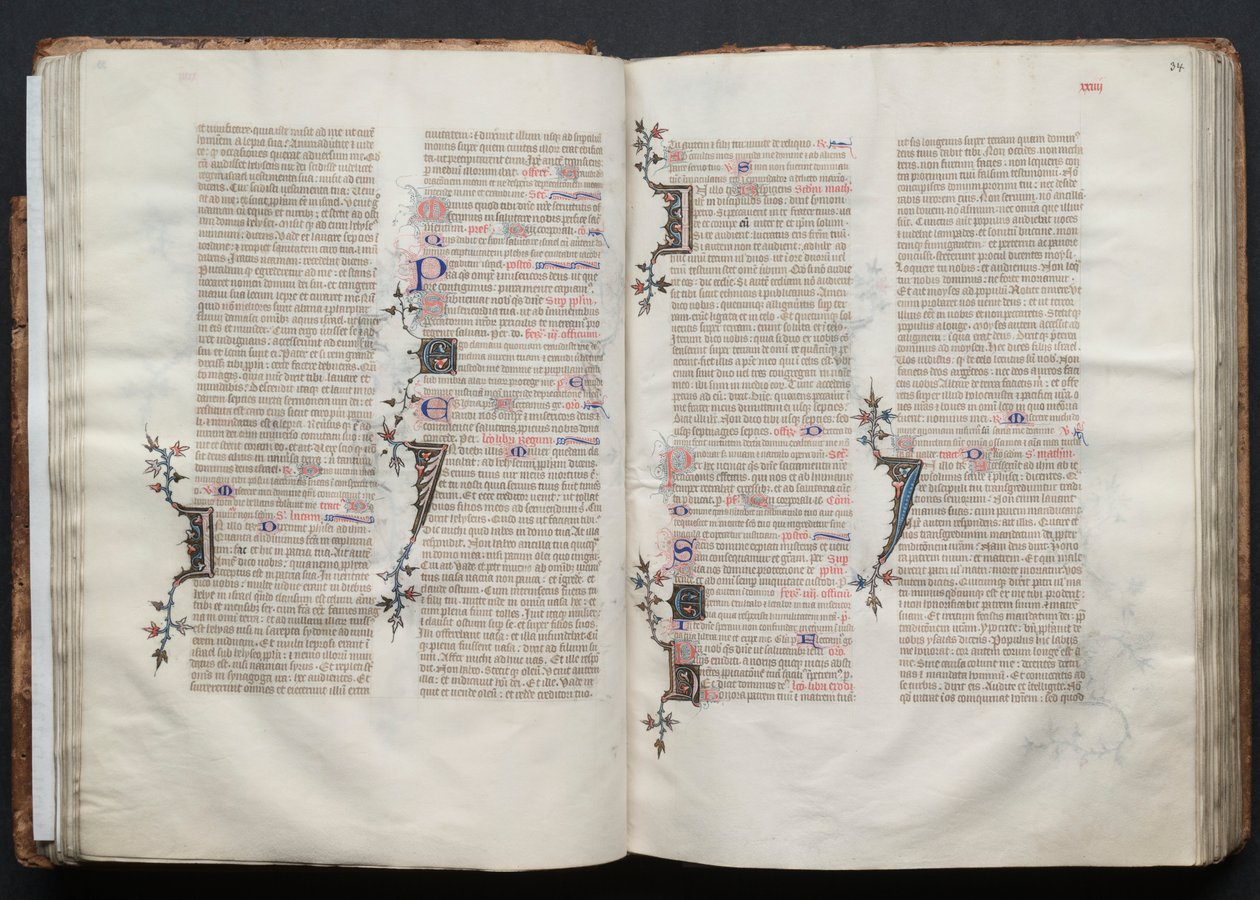 The Gotha Missal: Fol. 34r, Text by Master of the Boqueteaux