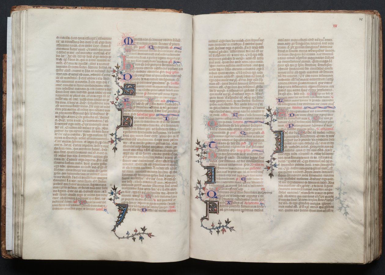 The Gotha Missal: Fol. 40r, Text by Master of the Boqueteaux