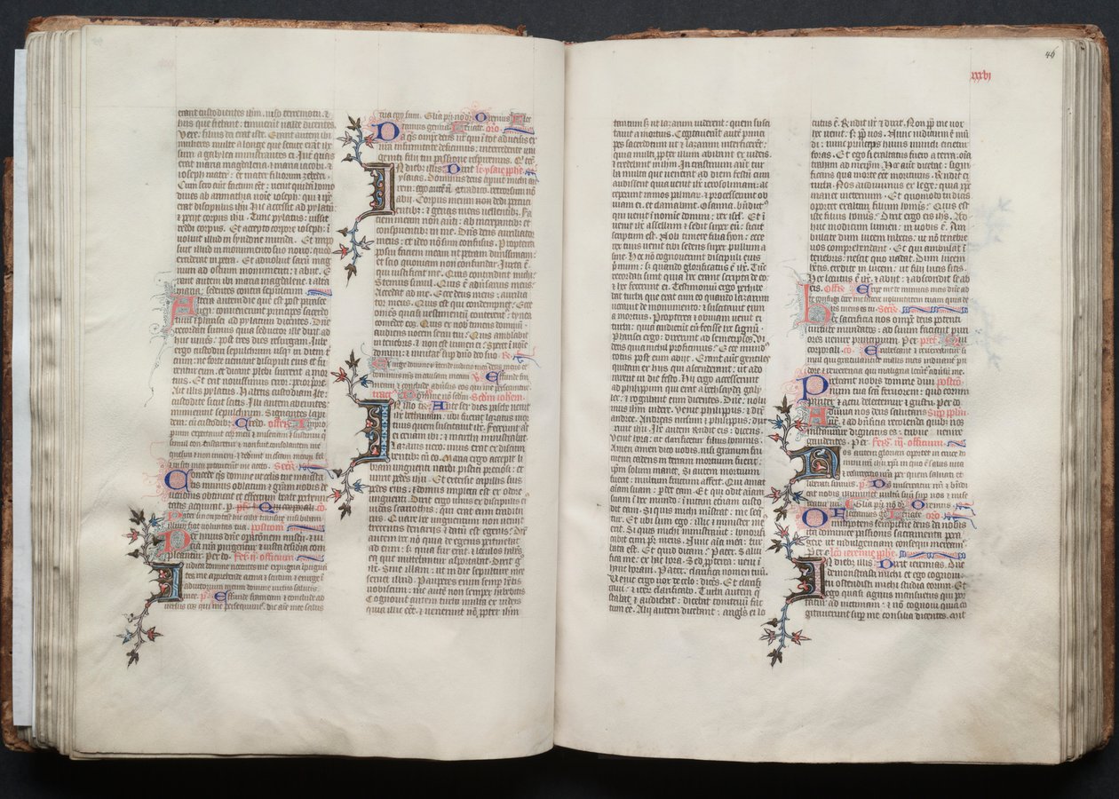 The Gotha Missal: Fol. 46r, Text by Master of the Boqueteaux