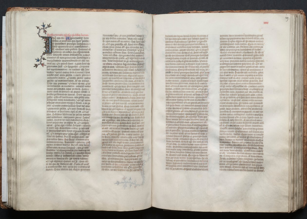 The Gotha Missal: Fol. 49r, Text by Master of the Boqueteaux