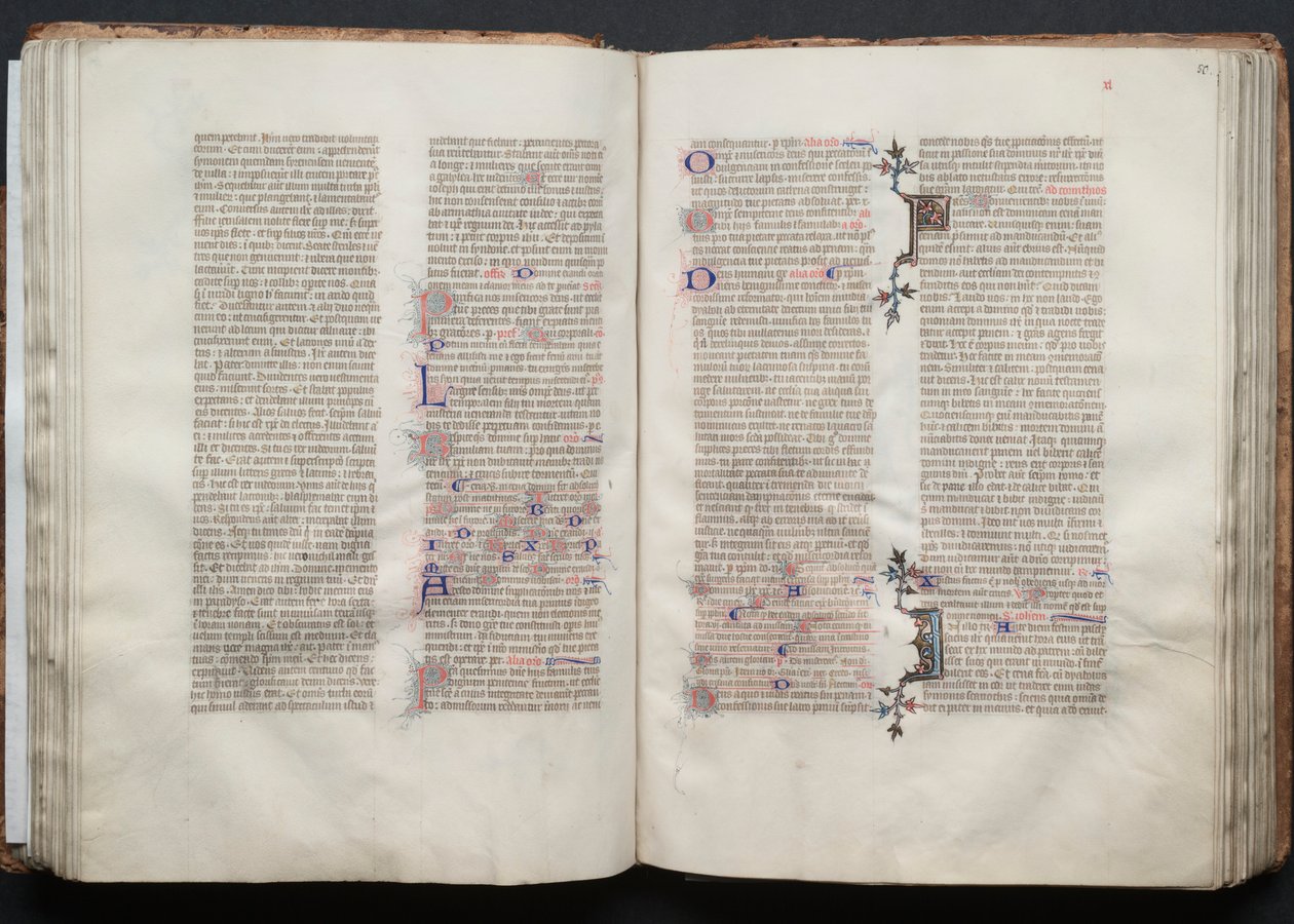 The Gotha Missal: Fol. 49v, Text by Master of the Boqueteaux