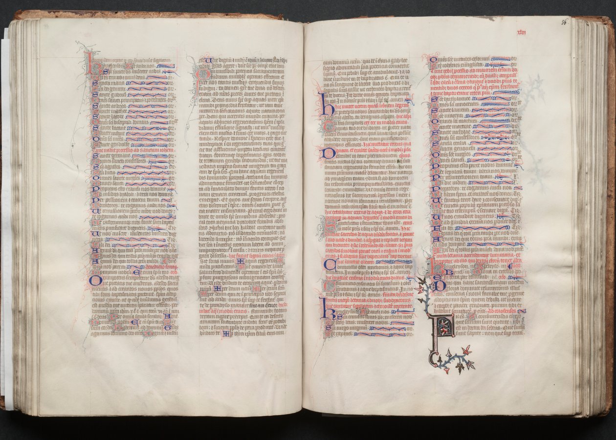 The Gotha Missal: Fol. 56r, Text by Master of the Boqueteaux