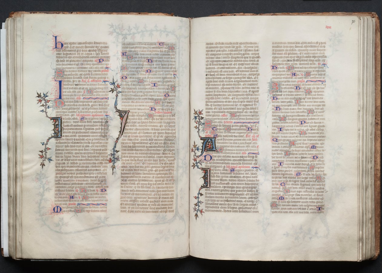 The Gotha Missal: Fol. 70r, Text by Master of the Boqueteaux