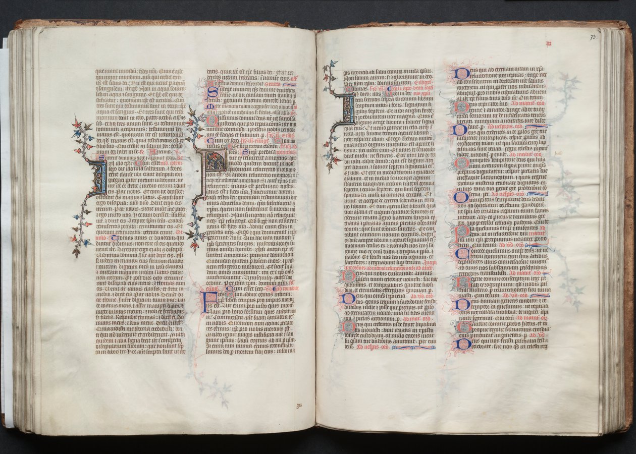 The Gotha Missal: Fol. 73r, Text by Master of the Boqueteaux