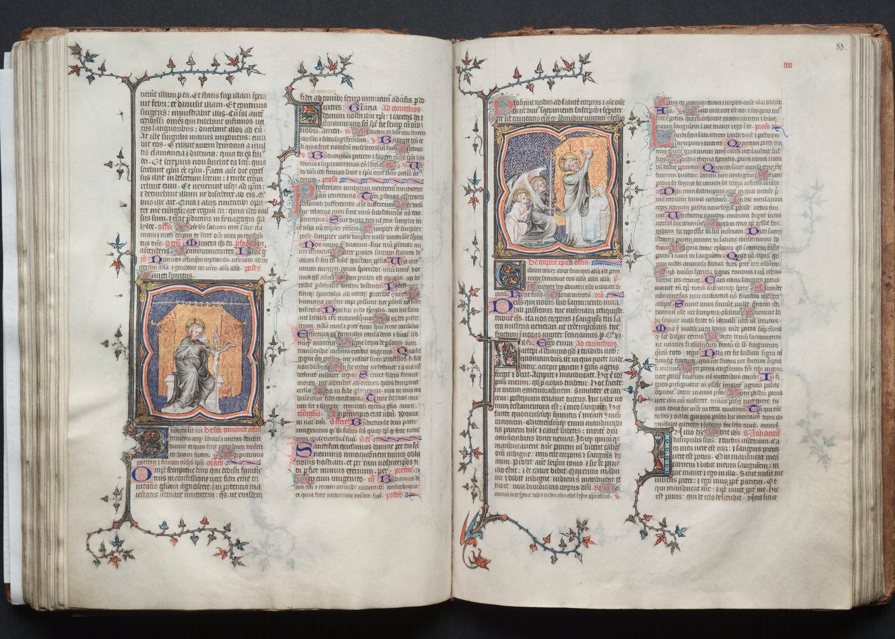The Gotha Missal: Fol. 83r, Corpus Domini by Master of the Boqueteaux