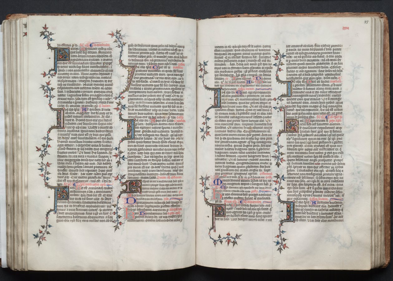 The Gotha Missal: Fol. 84v, Text by Master of the Boqueteaux