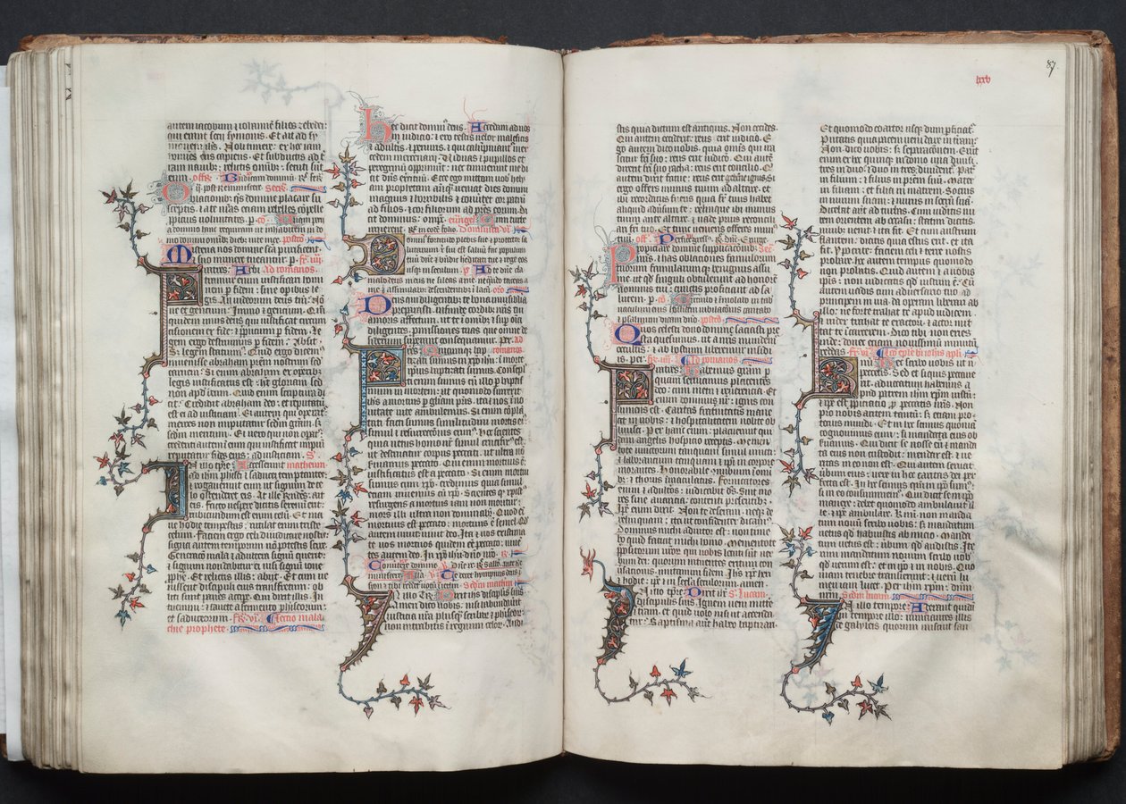 The Gotha Missal: Fol. 87r, Text by Master of the Boqueteaux