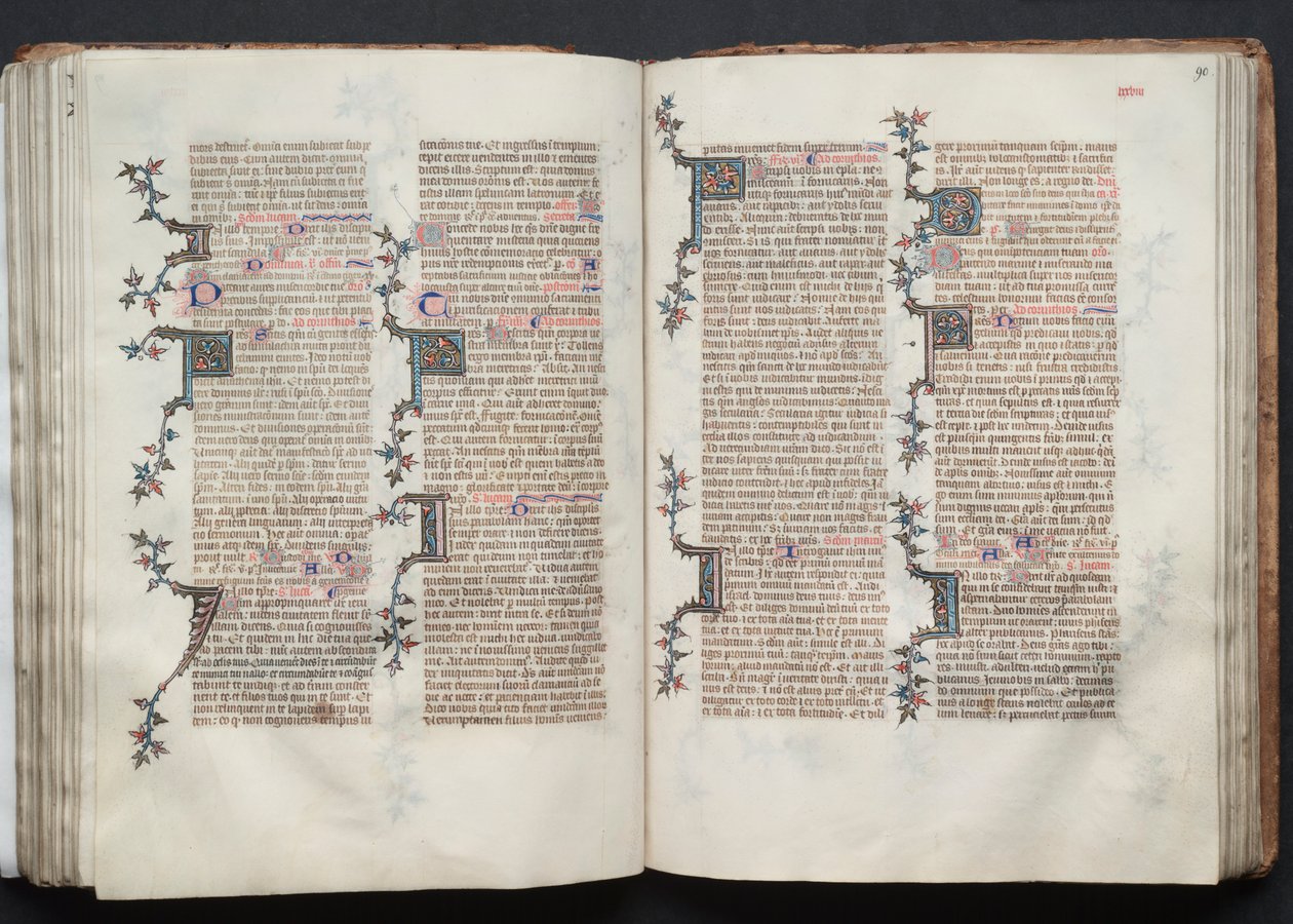 The Gotha Missal: Fol. 90r, Text by Master of the Boqueteaux