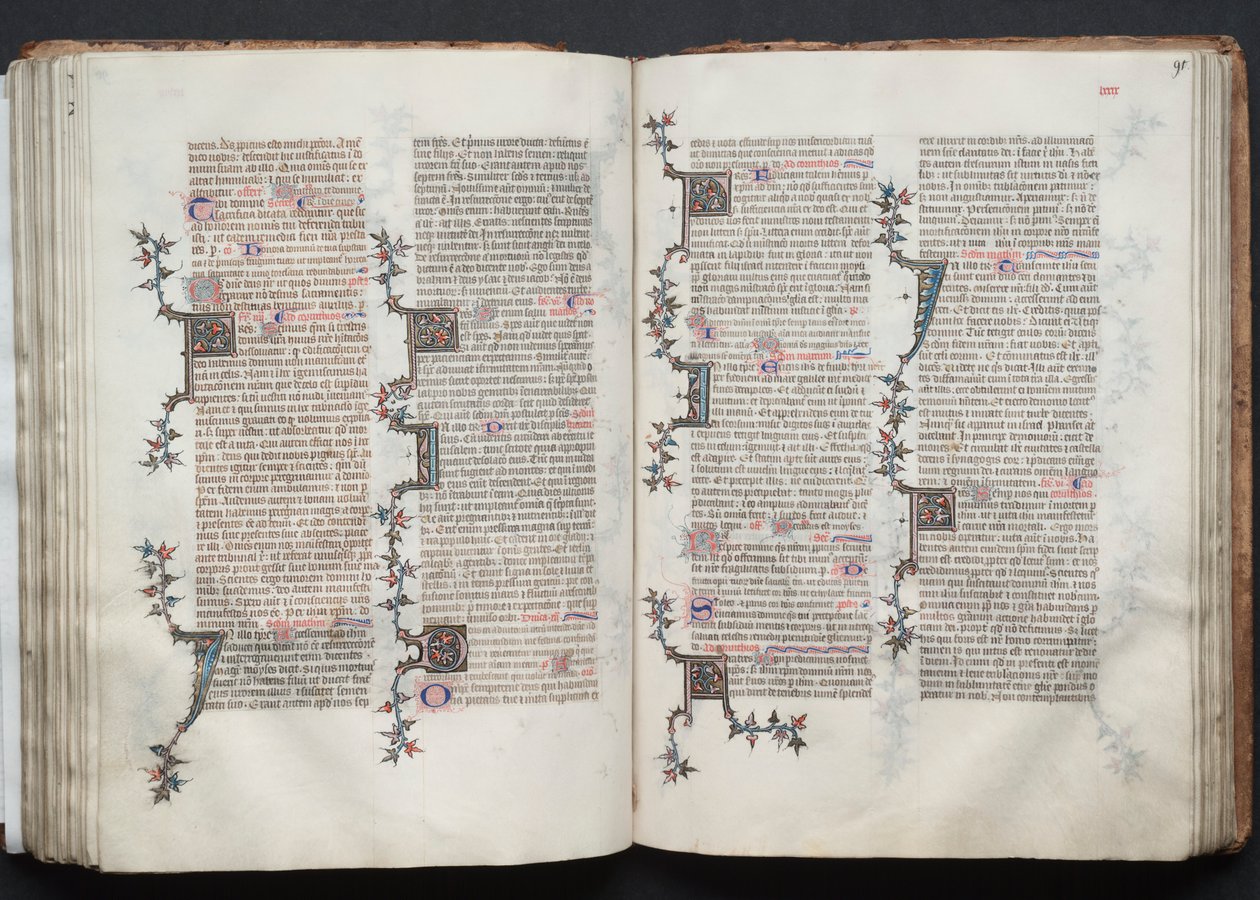 The Gotha Missal: Fol. 90v, Text by Master of the Boqueteaux