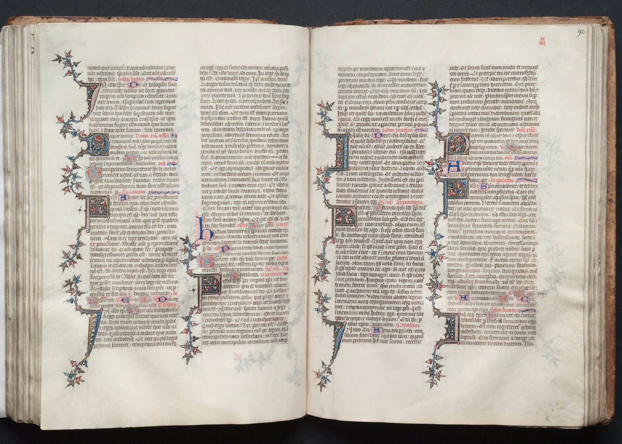 The Gotha Missal: Fol. 92r, Text by Master of the Boqueteaux