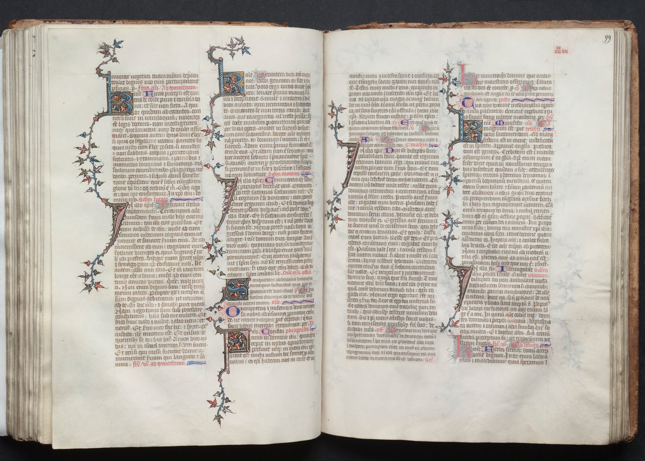 The Gotha Missal: Fol. 99r, Text by Master of the Boqueteaux