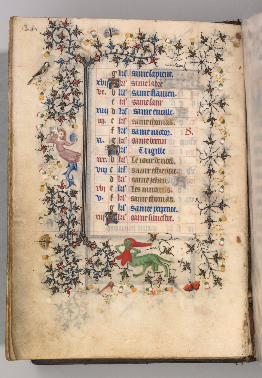 Hours of Charles the Noble, King of Navarre: December by Master of the Brussels Initials and Associates