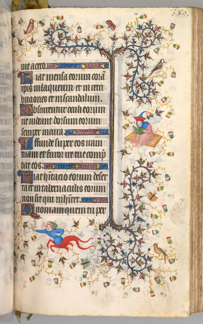 Hours of Charles the Noble, King of Navarre 1361-1425: fol. 189r, Text, c. 1405 by Master of the Brussels Initials and Associates