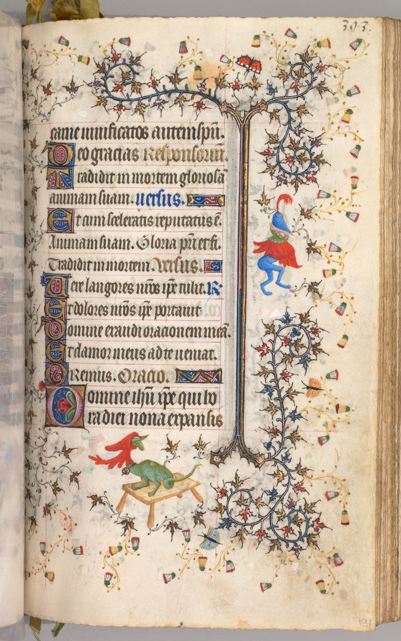 Hours of Charles the Noble, King of Navarre: fol. 191r, Text by Master of the Brussels Initials and Associates