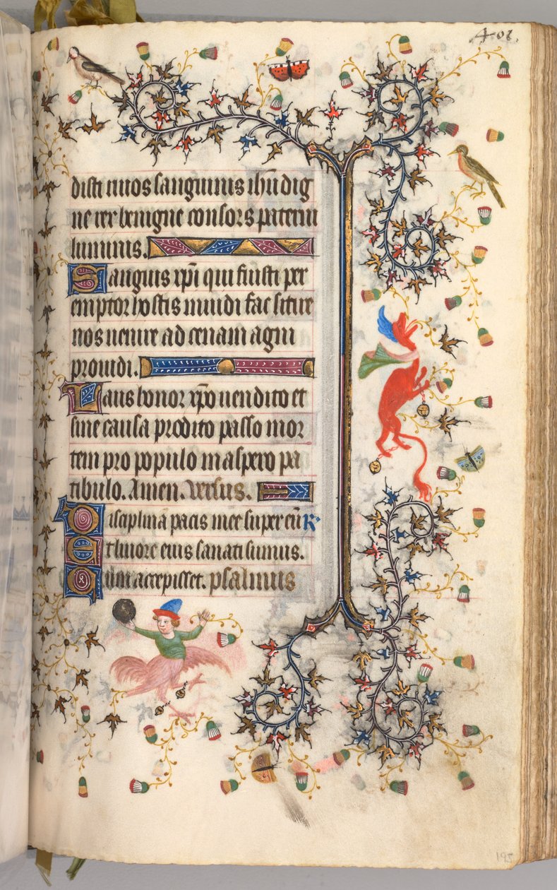 Hours of Charles the Noble, King of Navarre: fol. 195r, Text by Master of the Brussels Initials and Associates