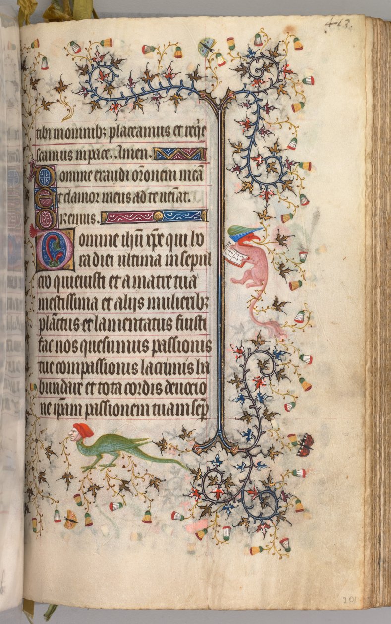 Hours of Charles the Noble, King of Navarre 1361-1425: fol. 2041r, Text, c. 1405 by Master of the Brussels Initials and Associates