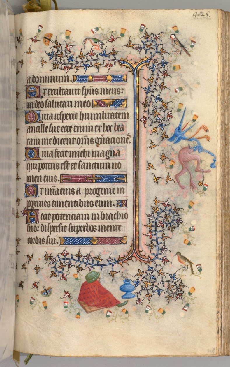 Hours of Charles the Noble, King of Navarre 1361-1425: fol. 207r, Text, c1405 by Master of the Brussels Initials and Associates