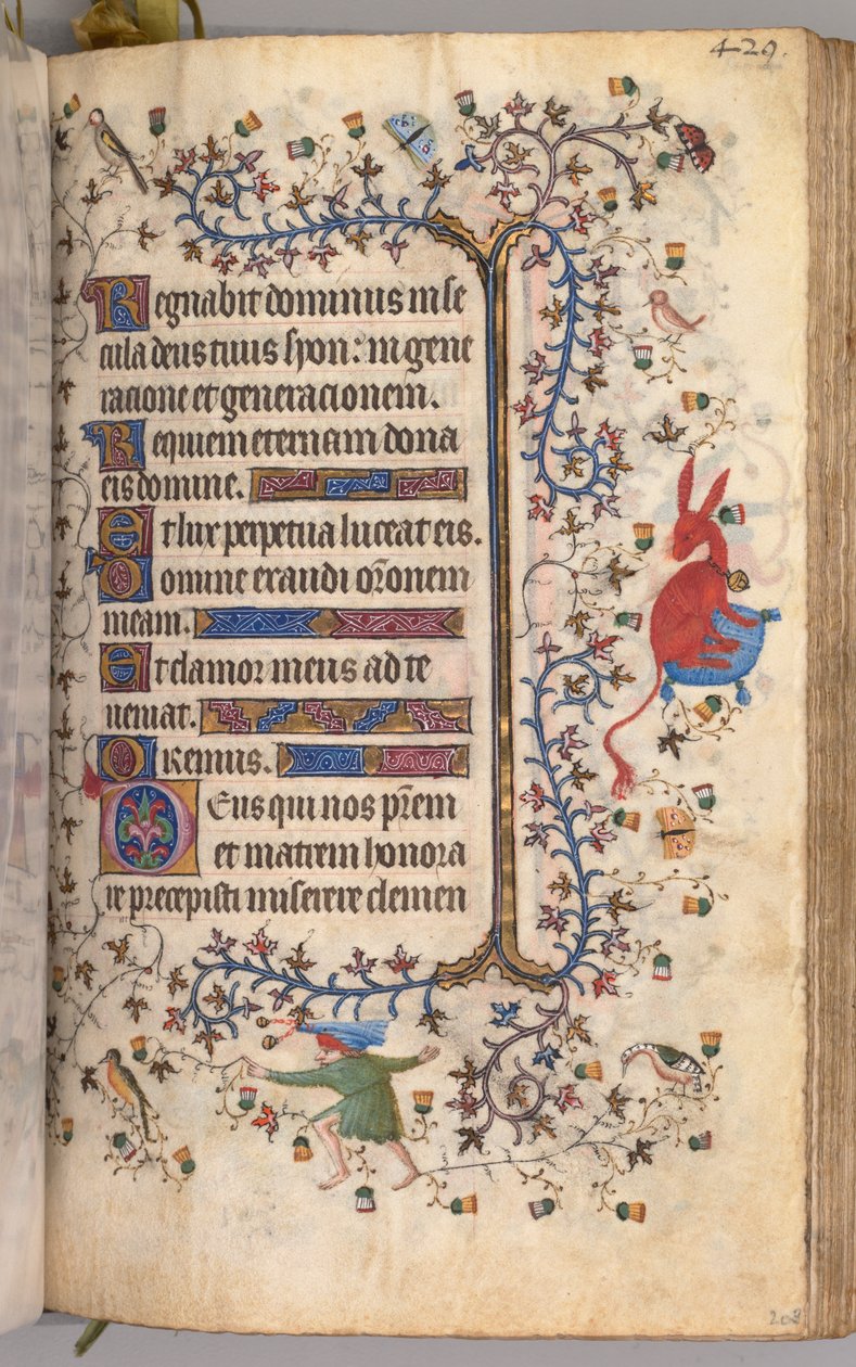Hours of Charles the Noble, King of Navarre: fol. 209r, Text by Master of the Brussels Initials and Associates