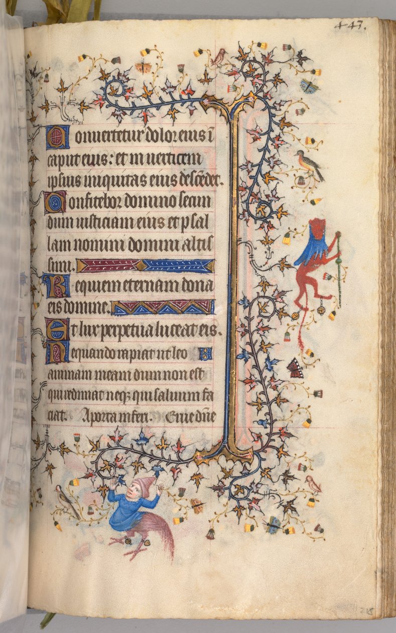 Hours of Charles the Noble, King of Navarre 1361-1425: fol. 216r, Text by Master of the Brussels Initials and Associates
