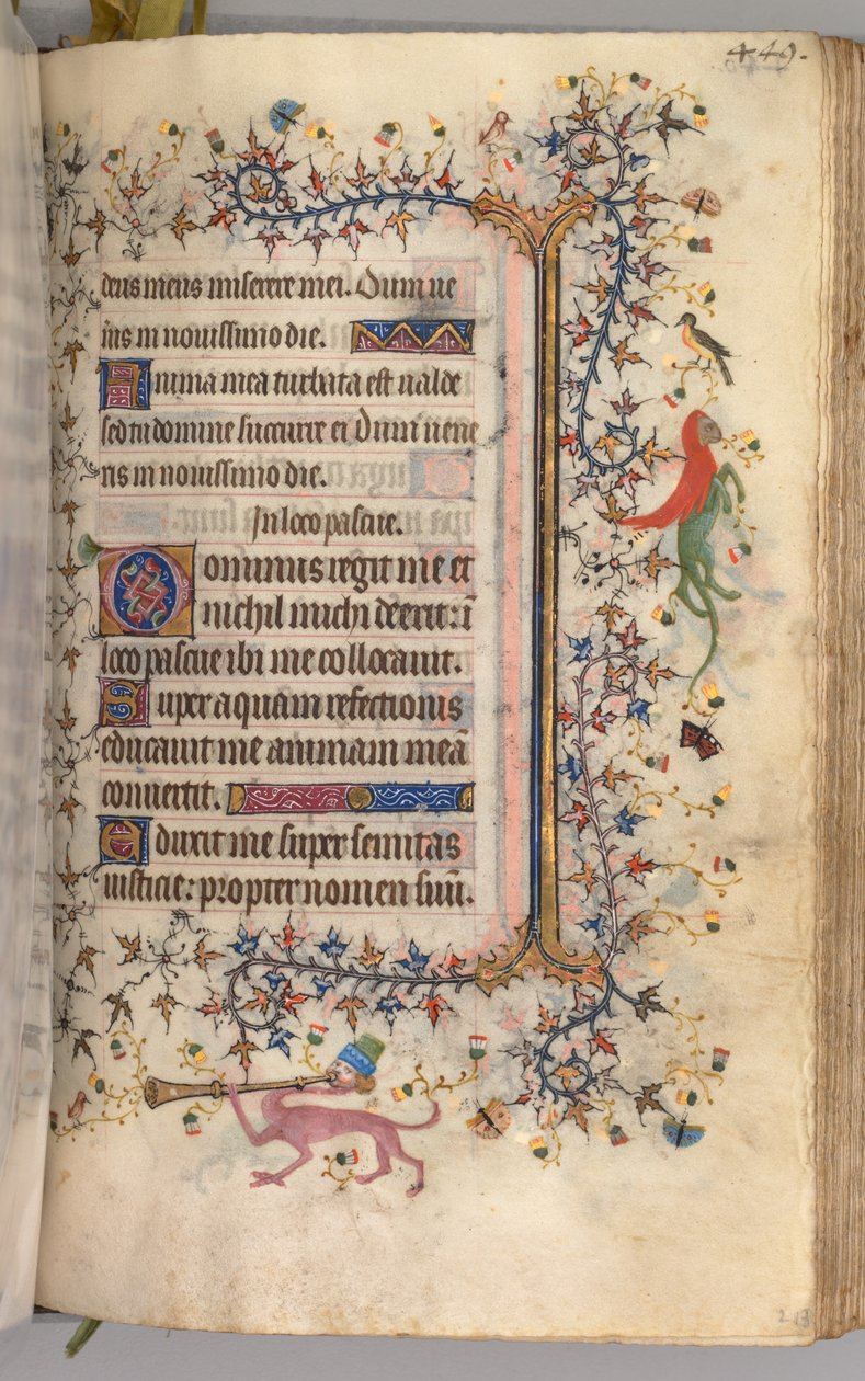 Hours of Charles the Noble, King of Navarre 1361-1425: fol. 219r, Text, c. 1405 by Master of the Brussels Initials and Associates