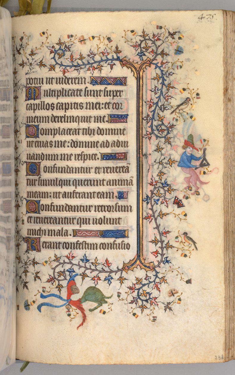Hours of Charles the Noble, King of Navarre 1361-1425: fol. 232r, Text, c. 1405 by Master of the Brussels Initials and Associates