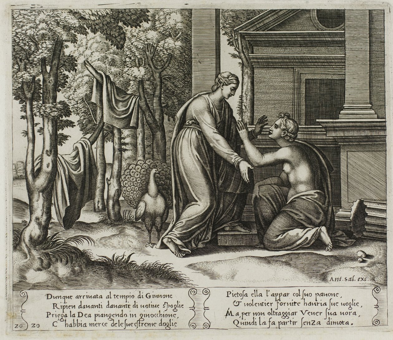 Juno Sending Psyche Away by Master of the Die