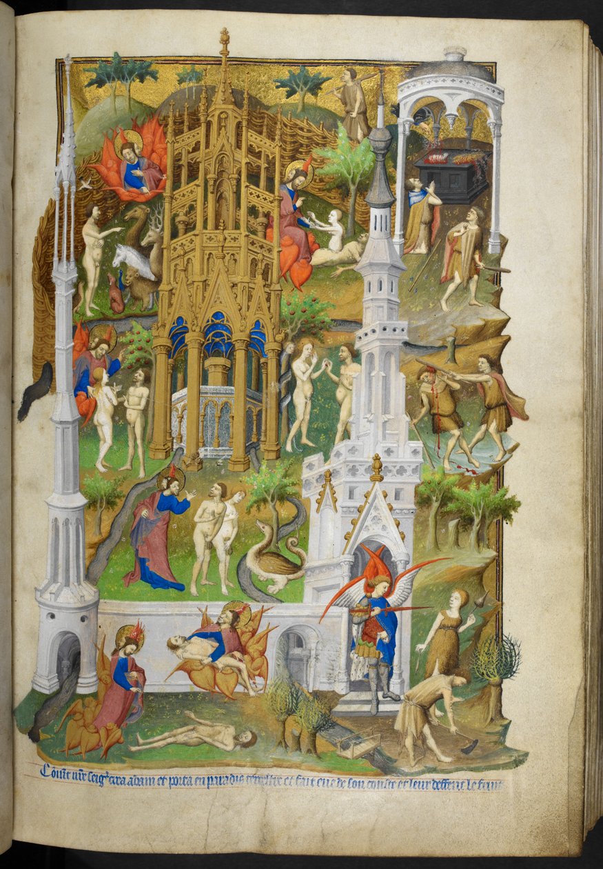 Scenes from the Creation and Fall, from 'The Bedford Hours'