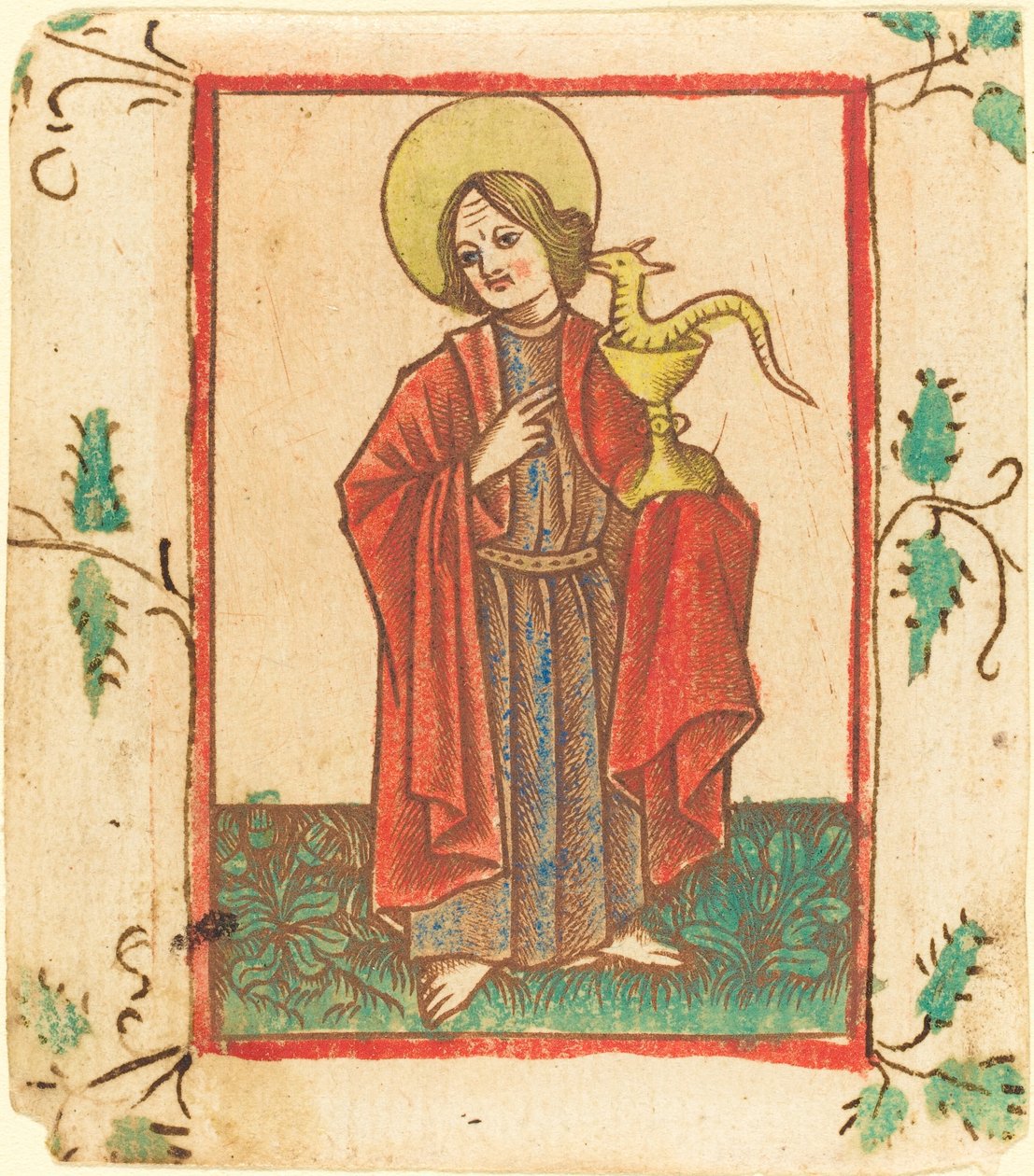 Saint John the Evangelist by Master of the Dutuit Mount of Olives after Master of St. Erasmus