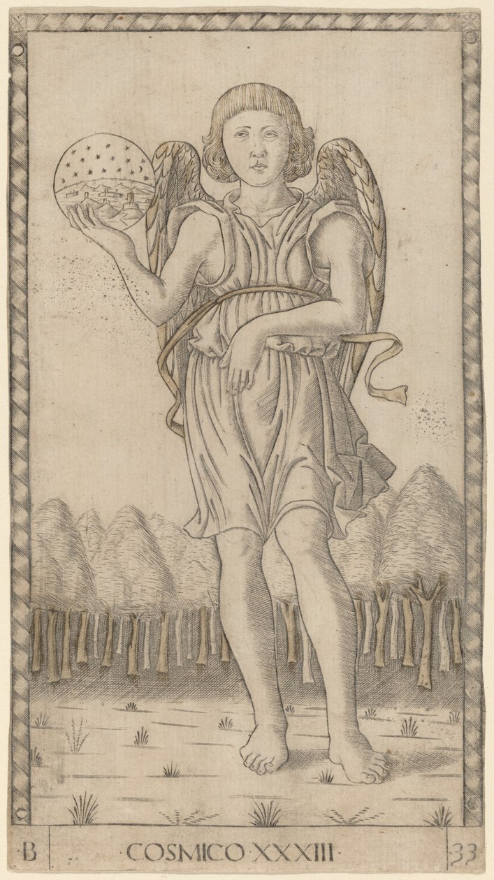 Genius of the World by Master of the E-Series Tarocchi