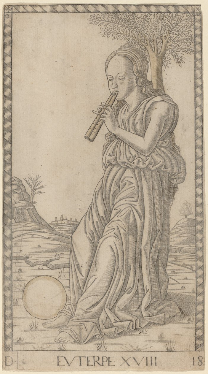 Euterpe by Master of the E Series Tarocchi