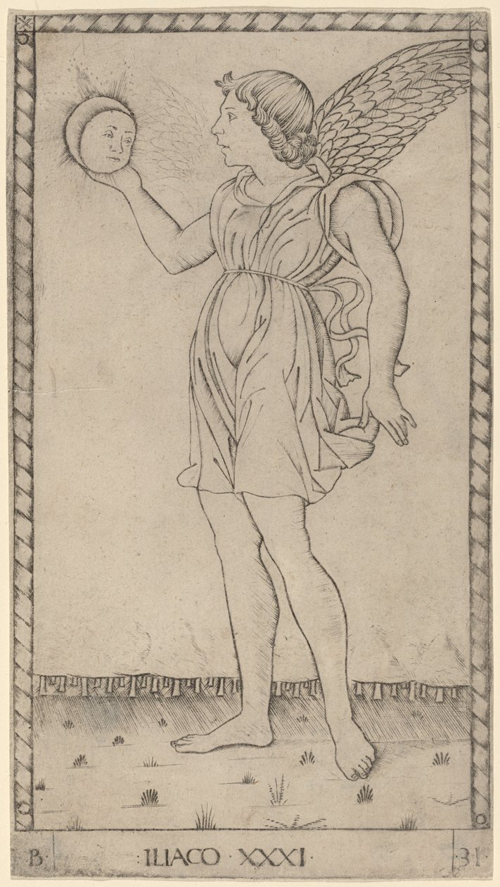 Genius of the Sun by Master of the E Series Tarocchi