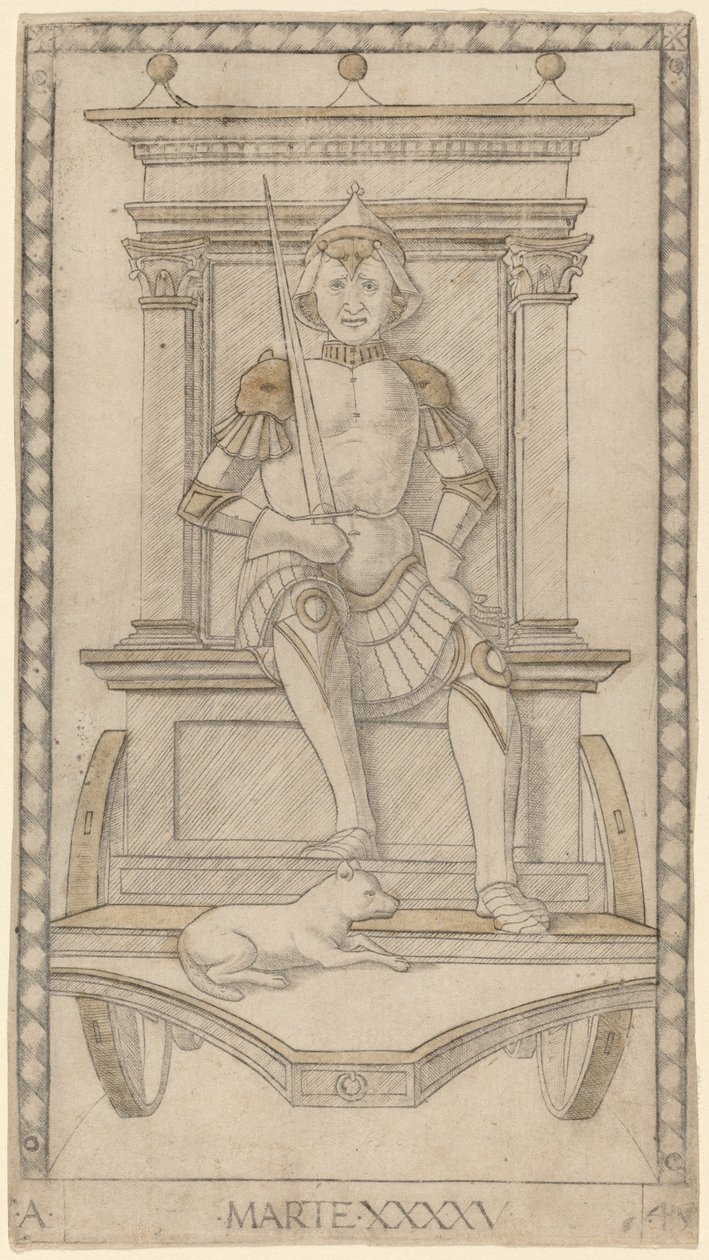 Mars by Master of the E Series Tarocchi