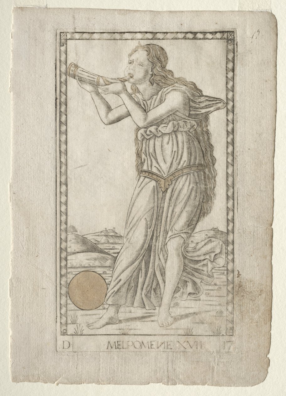 Melpomene Tragedy (Tarocchi Series D: Apollo and the Muses, #17) by Master of the E Series Tarocchi