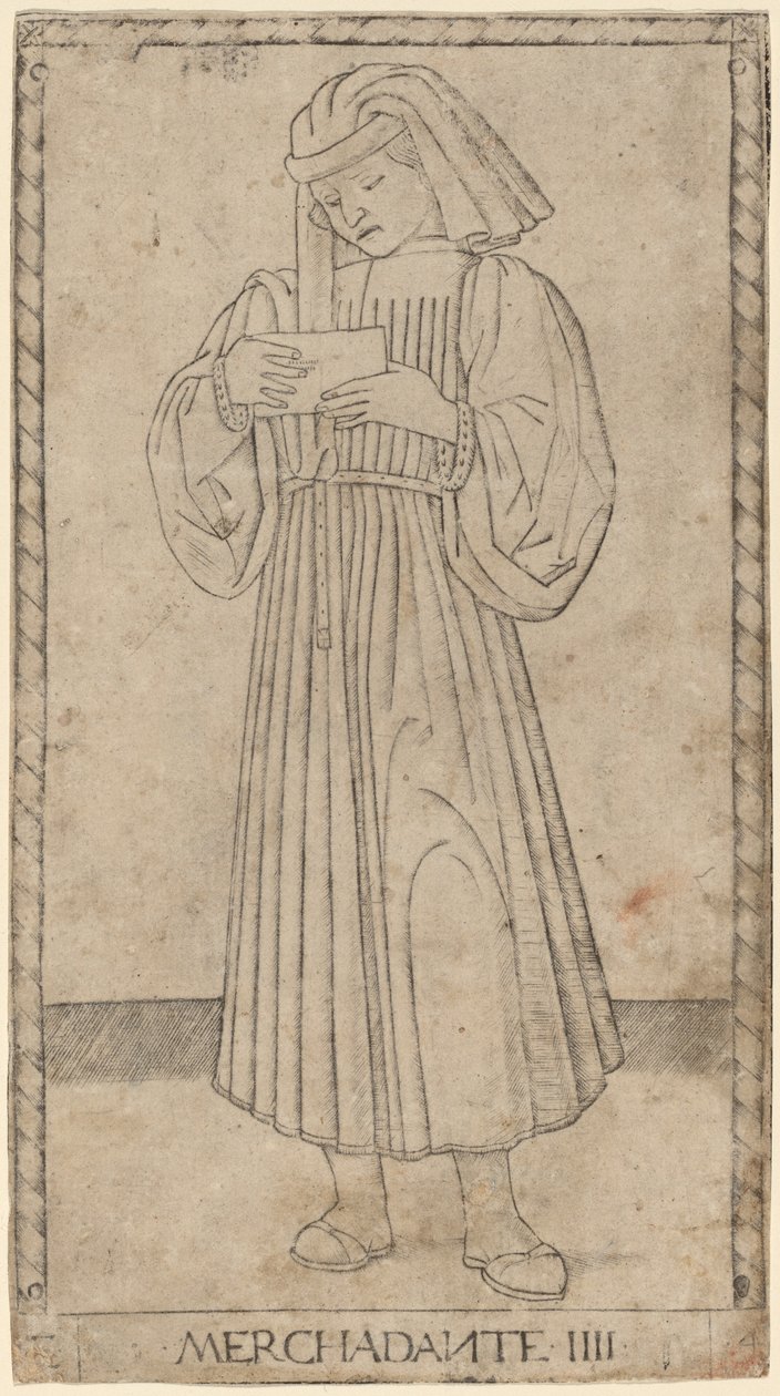 Merchant by Master of the E Series Tarocchi