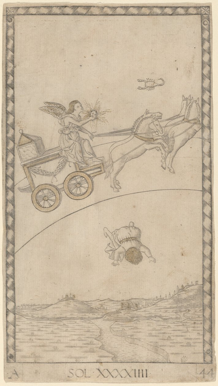 Sun by Master of the E-Series Tarocchi