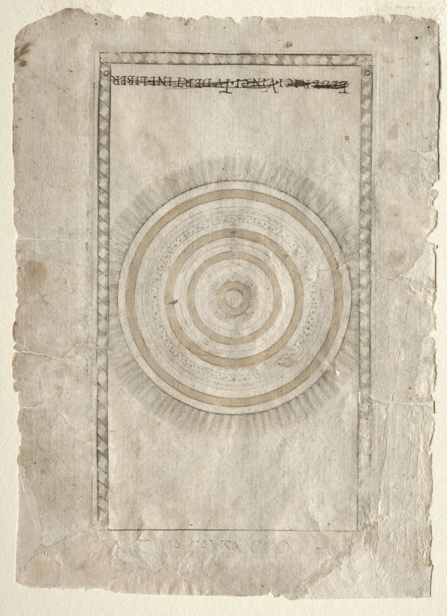 The Empyrean Sphere (from the Tarocchi, series A: Firmaments of the Universe, #50) by Master of the E Series Tarocchi