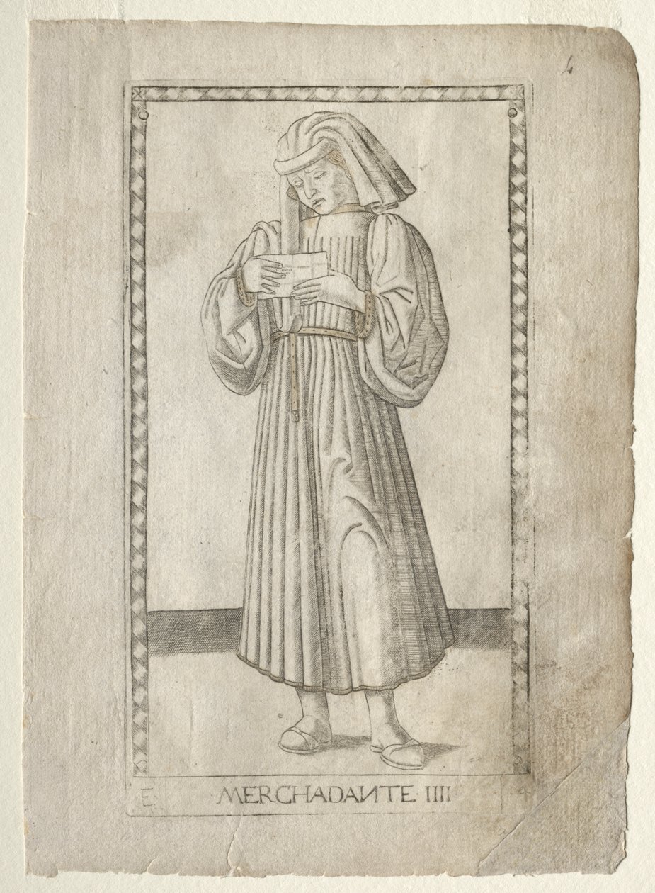 The Merchant (from the Tarocchi, series E: Conditions of Man, #4) by Master of the E Series Tarocchi
